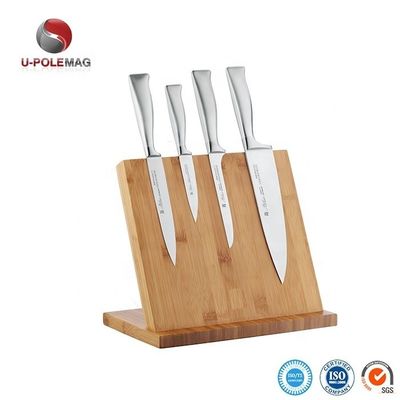 Accepted OEM ODM Bamboo Magnetic Stand Magnetic Knife Block for Cooking Utensils More
