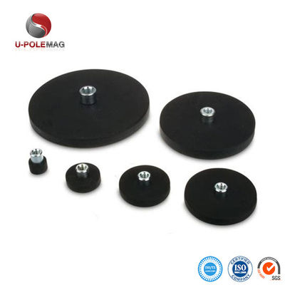 15-20days CN FUJ Permanent Rubber NdFeB Magnet Fe37 Pot / Cup Shape Industrial Magnet