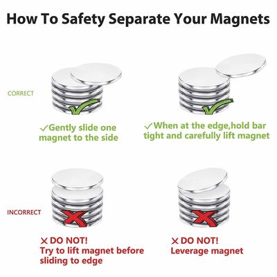 N42 Thin Permanent Neodymium Magnet with Customized Design and ISO9001 2000 System