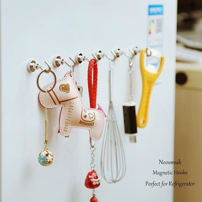 Ndfeb Grade D16 D20 D32 Strong Permanent Pot Magnetic Hook Sliver Neodymium Magnet Hook