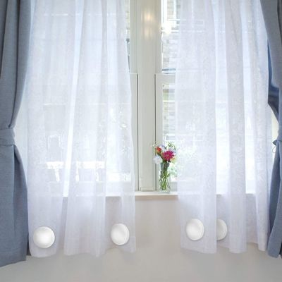Shower Curtain Weights with Strong Pull Force and Waterproof Rubber Coated Magnets