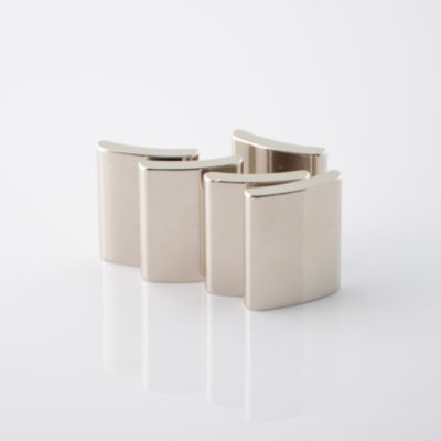 Cutting Customized N35-N52 M H SH UH Rare Earth Neodymium Arc Tile Magnet for Industrial