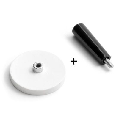 Handle Type Rubber coated Pot Magnet Max Working Temperature 80 Centigrade
