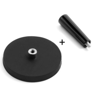 Handle Type Rubber coated Pot Magnet Max Working Temperature 80 Centigrade