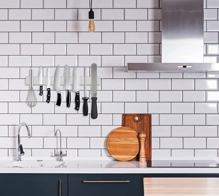 80C Magnetic Knife Rack Stainless Steel Kitchen Accessory for Rust-resistant Storage