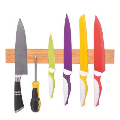 Upgrade Your Kitchen with a Magnetic Knife Set and Bamboo Acacia Walnut Storage Block