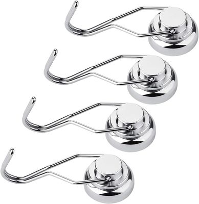 Upgraded Neodymium Magnets Strong and Durable Magnetic Hook Hanger with Nickel Coating