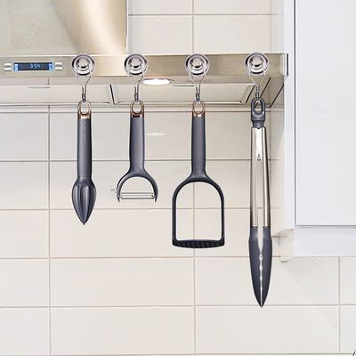 Upgraded Neodymium Magnets Strong and Durable Magnetic Hook Hanger with Nickel Coating