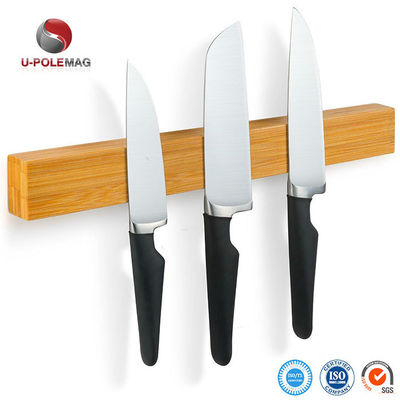 Sample Lead Time 2-3 Days Strong Neodymium Magnet Bamboo Magnetic Knife Strip / Bar