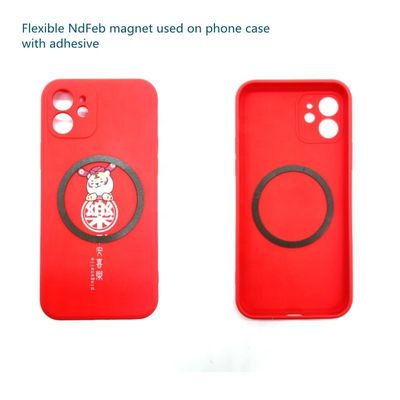 Soft Flexible Neodymium Magnet Sticker for iPhone MagSafe Wireless Charging Pad Cover