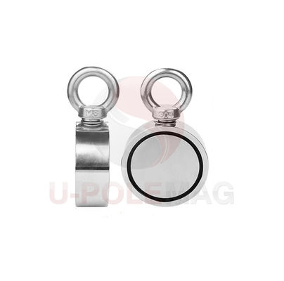 2.75&quot; Rare Earth Neodymium Fishing Magnet with 1000lbs Strength and Ropes Provided
