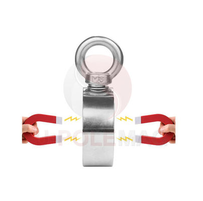 2.75&quot; Rare Earth Neodymium Fishing Magnet with 1000lbs Strength and Ropes Provided