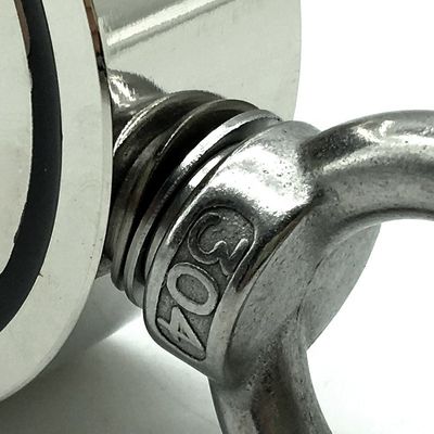 2.75&quot; Rare Earth Neodymium Fishing Magnet with 1000lbs Strength and Ropes Provided