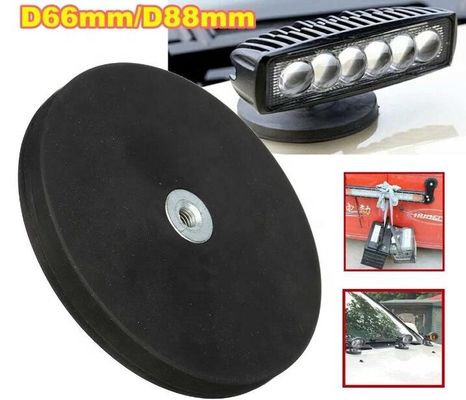 Custom Size M6 M8 Rubber Coated Pot Magnet for Heavy Duty Applications