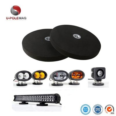 Strong Pull M8 Thread Neodymium Rubber Coated Pot Magnet Industrial Grade Non Slip Mount