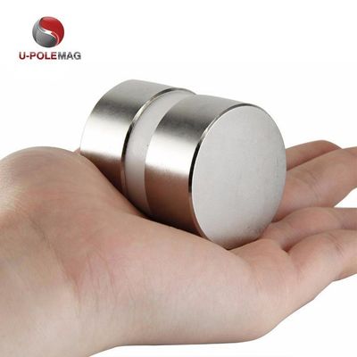 Max working temperature 60 Centigrade Round Disc Strong Thin Permanent Neodymium Magnets