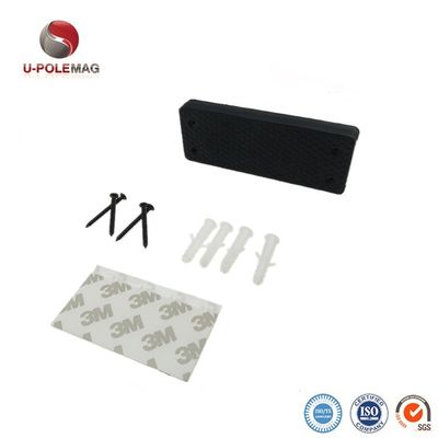 Custom Rubber POT Coated Neodymium Rectangular Magnets with Two Holes Full Force As Request