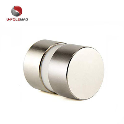 191g Weight N52 Silver Disc Magnet Neodymium D40x20mm with Axial Magnetized Direction