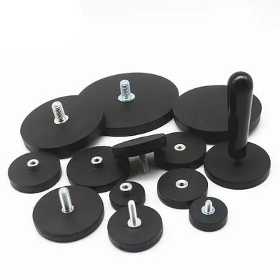 Industrial Magnet Powerful Rubber Coated Pot Magnet With Attractive Magnetic Strength