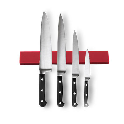 Rubber Coated Magnet Magnetic Knife Holder Bar Inside Material Stainless steel Magnet