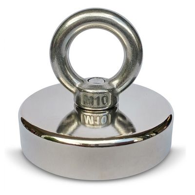 148 LBS 67 KG Pulling Force Rare Earth POT Magnet with Eyebolt D48mm and High Tolerance