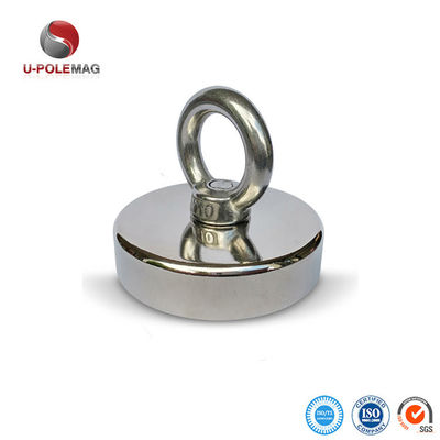 148 LBS 67 KG Pulling Force Rare Earth POT Magnet with Eyebolt D48mm and High Tolerance