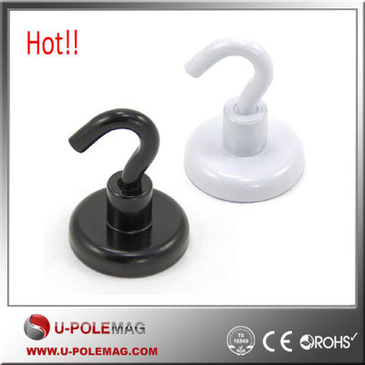 Powerful Ferrite Magnetic Hooks For Hanging In White And Black