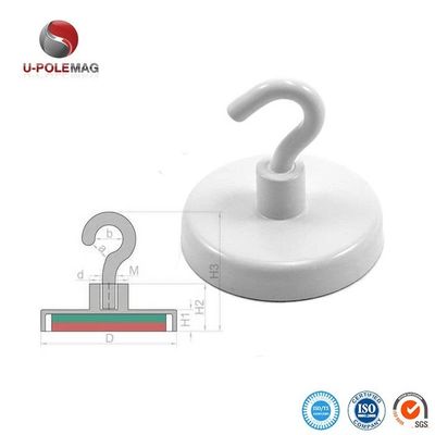 Powerful Ferrite Magnetic Hooks For Hanging In White And Black