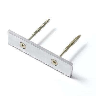Industrial Grade N52 Square NdFeb Pot Magnet with Countersunk Hole and Nickel Coating