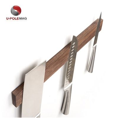 Practical Kitchen Tool Walnut Magnetic Knife Holder with Multi Purpose Functionality