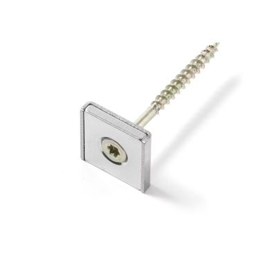 NdFeb Block Magnet Steel Channel POT with 1 Countersunk Hole For Industry Processing