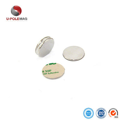 NiCuNi Coated Custom NdFeB Magnet N35 N42 N48 N52 Neodymium Disc Magnets with 3M Adhesive