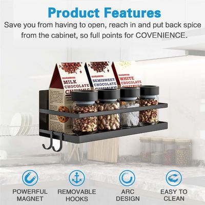 Classification Non-folding Rack Kitchen Storage Iron Wall Mount Spice Rack Organizer