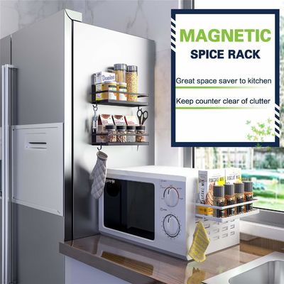 Classification Non-folding Rack Kitchen Storage Iron Wall Mount Spice Rack Organizer
