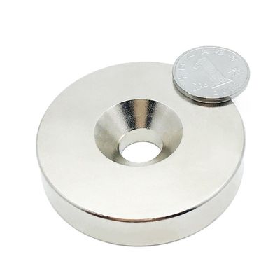 N52 Neodymium Magnet with Industrial Magnet Shape Pot / Cup Shape and Countersunk Hole