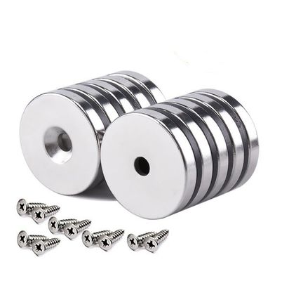 N52 Neodymium Magnet with Industrial Magnet Shape Pot / Cup Shape and Countersunk Hole