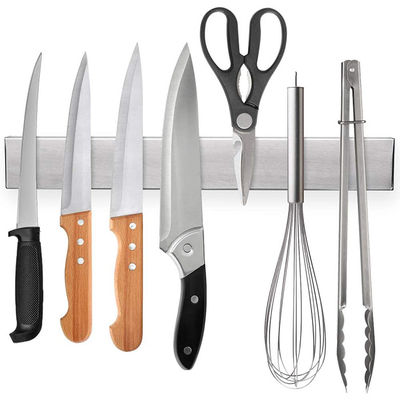 12 Inch Magnetic Knife Strip Logo Silk Printing or Laser Metal Magnetic Wall Knife Holder