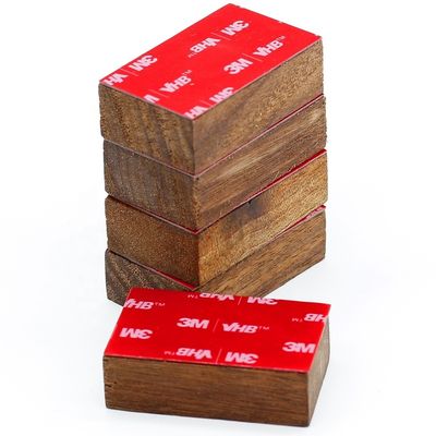 Sustainable Wood Magnetic Knife Holder For Wall STRONG Neodymium Magnets Adhesive Strip