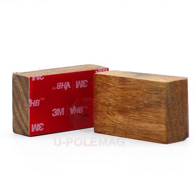 Sustainable Wood Magnetic Knife Holder For Wall STRONG Neodymium Magnets Adhesive Strip