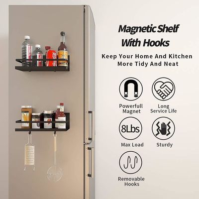 Customized Magnetic Spice Rack for Beverage in Refrigerator Space Saving Organizer