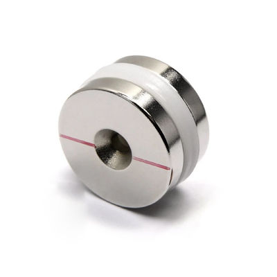 60°C Maximum Working Temperature N52 Neodymium Disc Magnet with M10 Countersunk Hole