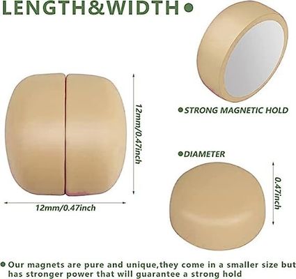 Tolerance ±0.05mm Strong Hijab Magnetic Pins with Customized Colors and Matte Finish