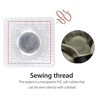 Zinc PVC Coating Steel Hidden Invisible Sew Magnetic Button for Clothing