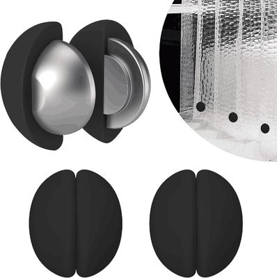 Strong Magnets for Shower Curtain Heavy-Duty Never Rust No Noise Silicone Coated