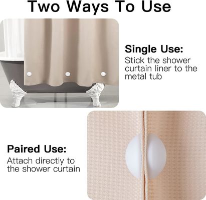 Strong Magnets for Shower Curtain Heavy-Duty Never Rust No Noise Silicone Coated