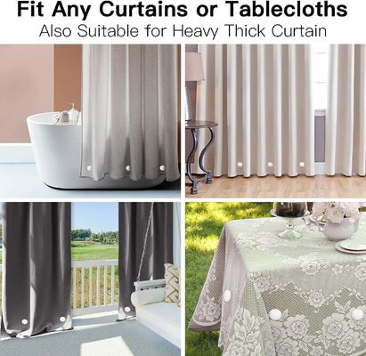 Strong Magnets for Shower Curtain Heavy-Duty Never Rust No Noise Silicone Coated