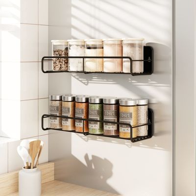 Detachable Functional Design Super Strong 2-Layer Magnetic Spice Rack for Fridge