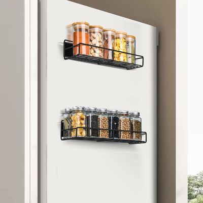 Detachable Functional Design Super Strong 2-Layer Magnetic Spice Rack for Fridge