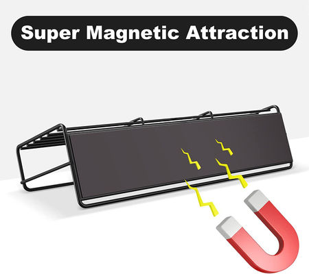 Super Space-Saving Magnetic Spice Rack for Refrigerator Strong Magnet Metal Material