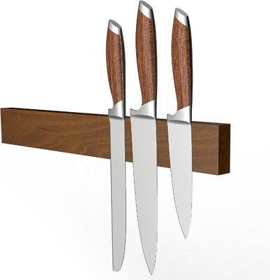 Customize Your Kitchen Accepting Customized Logo for Acacia Wood Magnetic Knife Strips